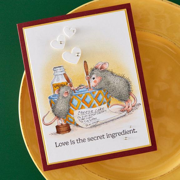 Spellbinders - House-Mouse Heart and Soul Collection - Cling Stamps - Secret Ingredient-ScrapbookPal