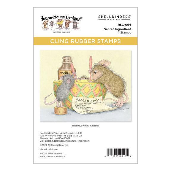 Spellbinders - House-Mouse Heart and Soul Collection - Cling Stamps - Secret Ingredient-ScrapbookPal
