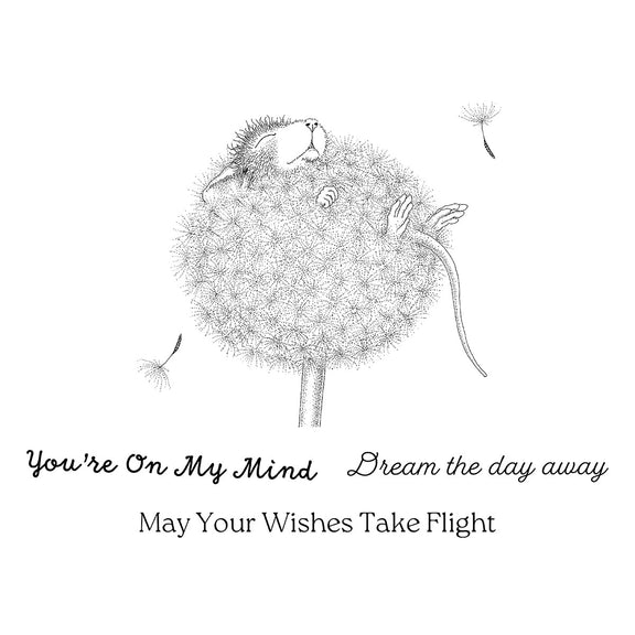 Spellbinders - House-Mouse Party Parade Collection - Cling Stamps - Dandelion Dreams-ScrapbookPal