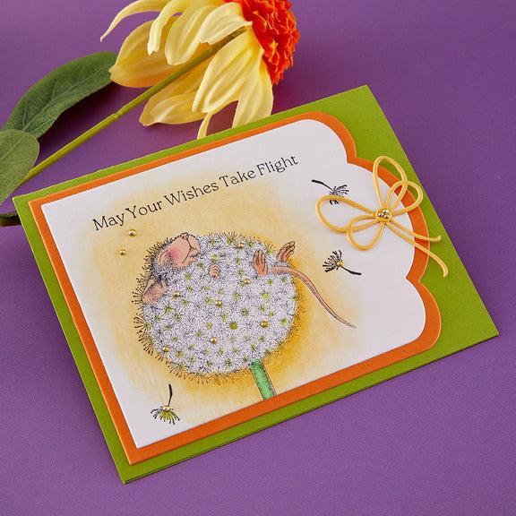 Spellbinders - House-Mouse Party Parade Collection - Cling Stamps - Dandelion Dreams-ScrapbookPal