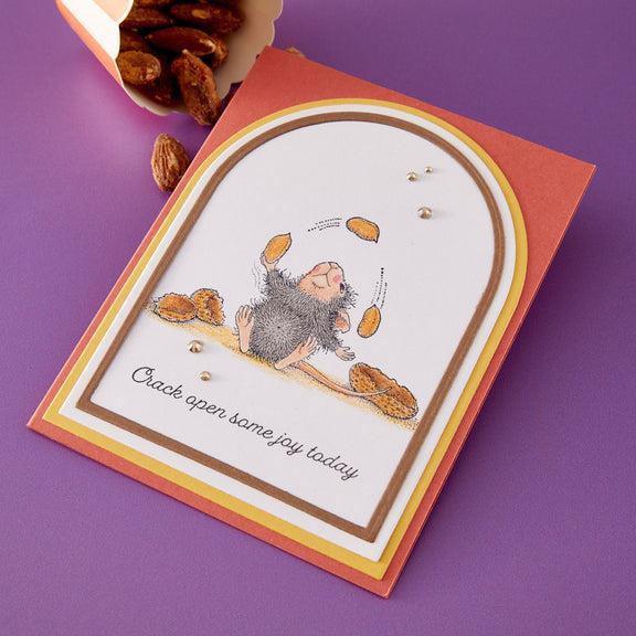 Spellbinders - House-Mouse Party Parade Collection - Cling Stamps - Nuts about You-ScrapbookPal