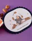 Spellbinders - House-Mouse Party Parade Collection - Cling Stamps - Nuts about You-ScrapbookPal