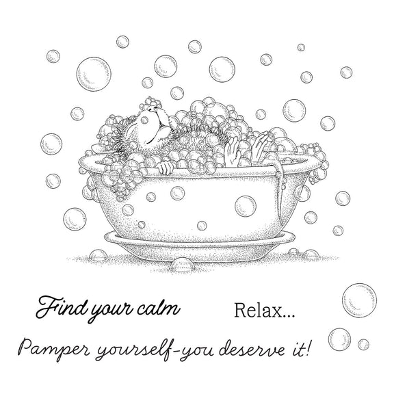 Spellbinders - House-Mouse Party Parade Collection - Cling Stamps - Spa Day-ScrapbookPal
