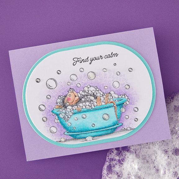 Spellbinders - House-Mouse Party Parade Collection - Cling Stamps - Spa Day-ScrapbookPal
