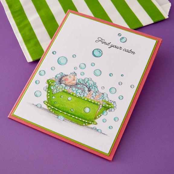 Spellbinders - House-Mouse Party Parade Collection - Cling Stamps - Spa Day-ScrapbookPal