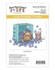 Spellbinders - House-Mouse Sunflower Walk Collection - Cling Stamps - Blueberry Buddies-ScrapbookPal
