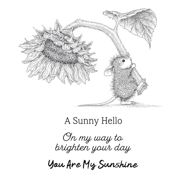 Spellbinders - House-Mouse Sunflower Walk Collection - Cling Stamps - Sunflower Walk-ScrapbookPal