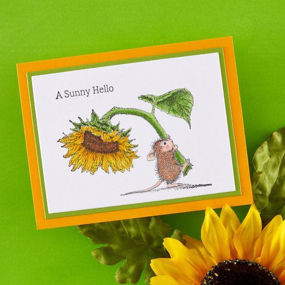 Spellbinders - House-Mouse Sunflower Walk Collection - Cling Stamps - Sunflower Walk-ScrapbookPal