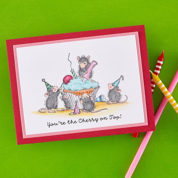 Spellbinders - House-Mouse Sunflower Walk Collection - Cling Stamps - The Cherry on Top-ScrapbookPal