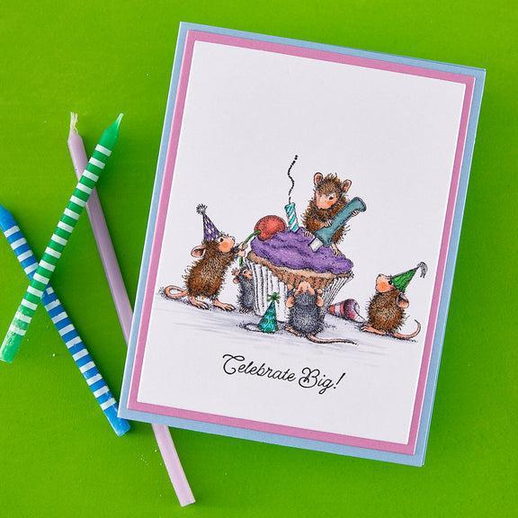 Spellbinders - House-Mouse Sunflower Walk Collection - Cling Stamps - The Cherry on Top-ScrapbookPal