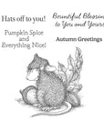 Spellbinders - House-Mouse Tree-mendous Christmas Collection - Cling Stamps - Hats Off to You!-ScrapbookPal