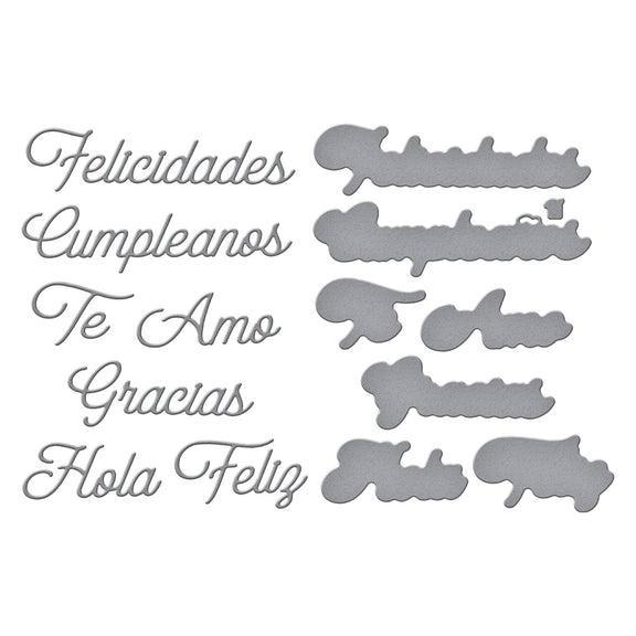 Spellbinders - International Sentiments Collection - Dies - Spanish Everyday Sentiments-ScrapbookPal