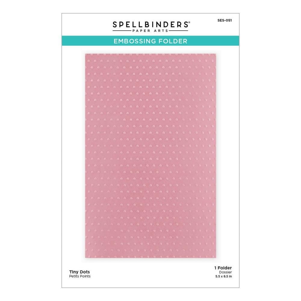 Spellbinders - It’s My Party Too - Embossing Folder - Tiny Dots - Scratch &amp; Dent-ScrapbookPal