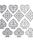 Spellbinders - Jack of All Trades Collection - Dies - Kaleidoscope Noble Suits-ScrapbookPal