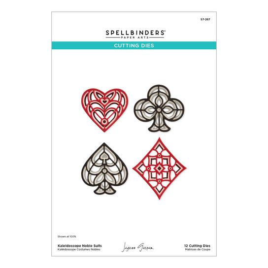 Spellbinders - Jack of All Trades Collection - Dies - Kaleidoscope Noble Suits-ScrapbookPal