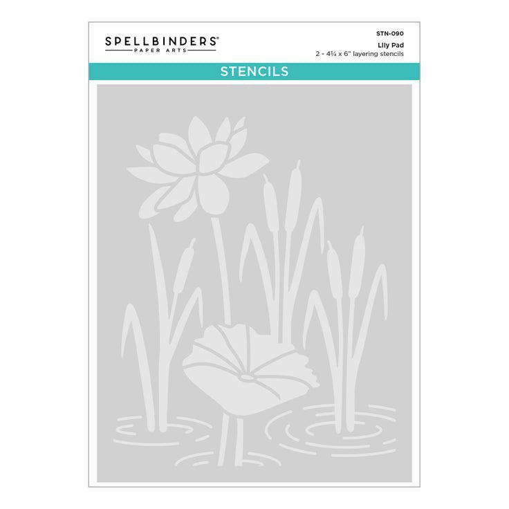 Spellbinders - Jump for Joy Collection - Stencils - Lily Pad-ScrapbookPal