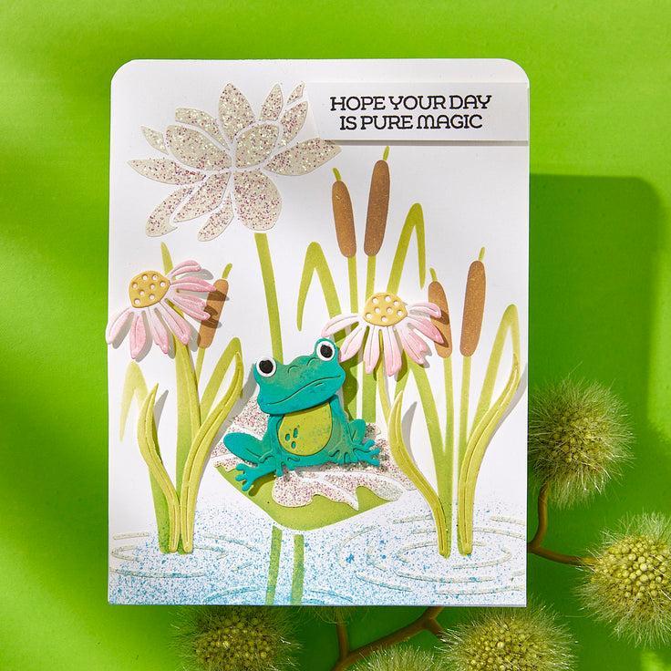 Spellbinders - Jump for Joy Collection - Stencils - Lily Pad-ScrapbookPal