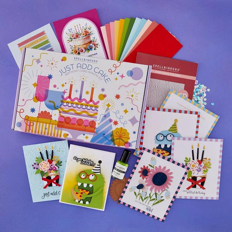 Spellbinders - Just Add Cake Birthday Cardmaking Kit-ScrapbookPal