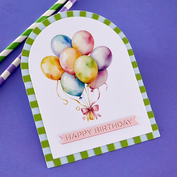 Spellbinders - Just Add Cake Collection - Rub-Ons - Happiest Day-ScrapbookPal