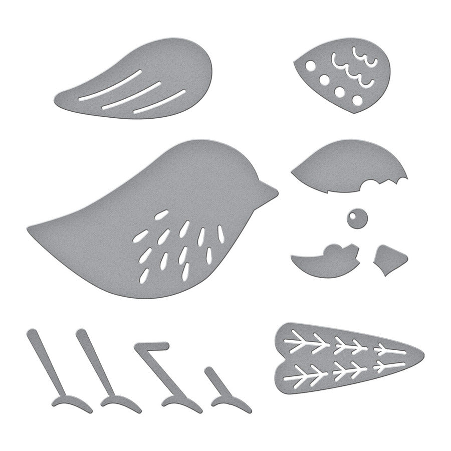 Spellbinders - Just Wanted to Say Collection - Dies - Little Chickadee-ScrapbookPal