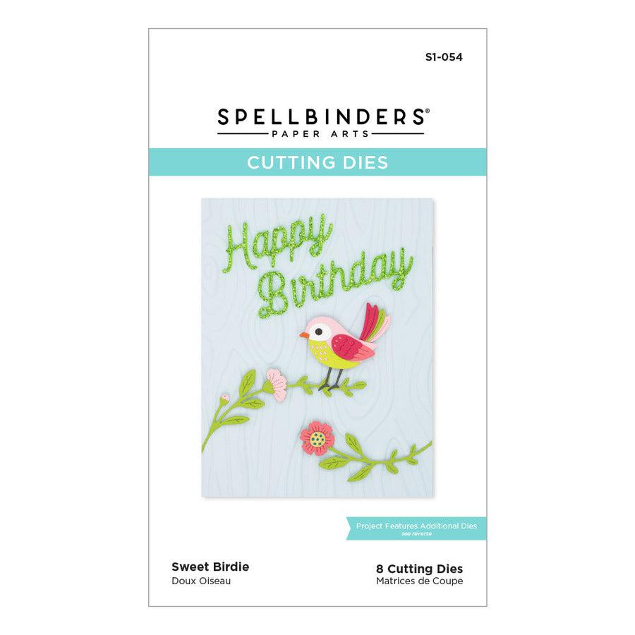 Spellbinders - Just Wanted to Say Collection - Etched Dies - Sweet Birdie-ScrapbookPal