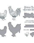 Spellbinders - Justine's Farm Collection - Press Plates & Dies - Feathered Friends-ScrapbookPal