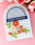 Spellbinders - Kaleidoscope Arch Collection - Clear Stamps - Kaleidoscope Arch Sentiments-ScrapbookPal
