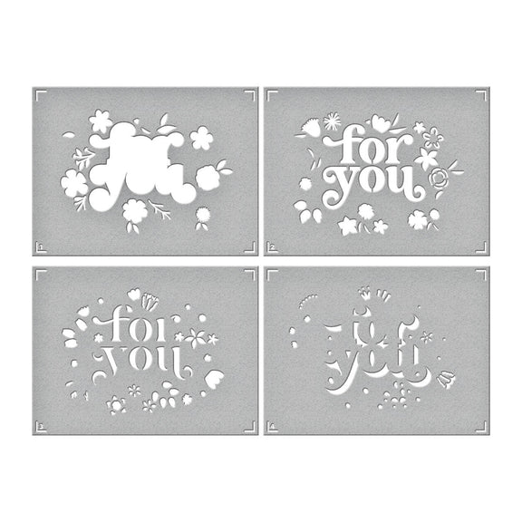 Spellbinders - Layered Stencils Collection - Stencils - Floral For You