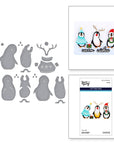 Spellbinders - Let It Snow Collection - Dies - Playful Penguins-ScrapbookPal