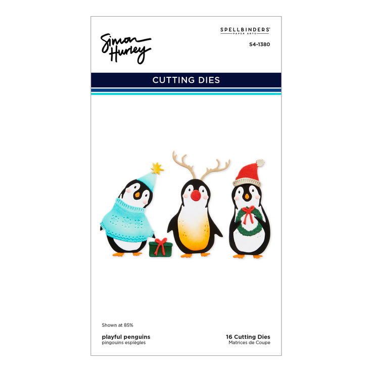 Spellbinders - Let It Snow Collection - Dies - Playful Penguins-ScrapbookPal