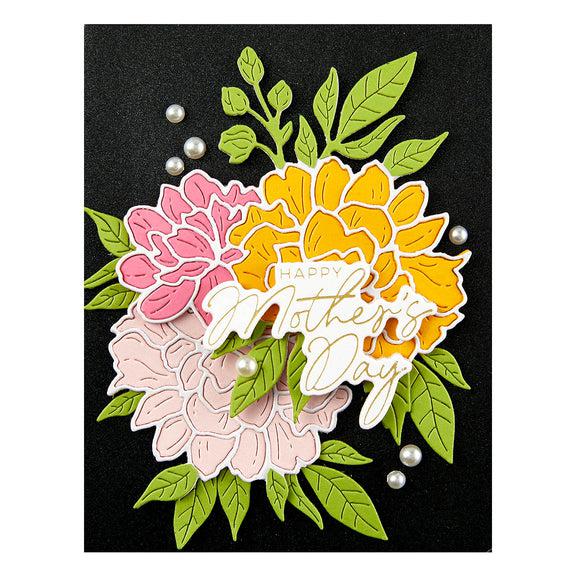 Spellbinders - Let&#39;s Celebrate Collection - Dies - Peony Celebration-ScrapbookPal