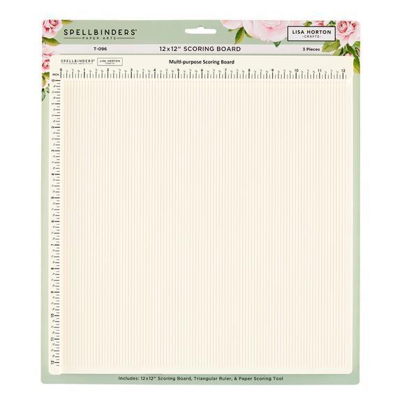 Spellbinders - Lisa Horton Crafts - Scoring Board - 12 x 12" - Special Edition-ScrapbookPal