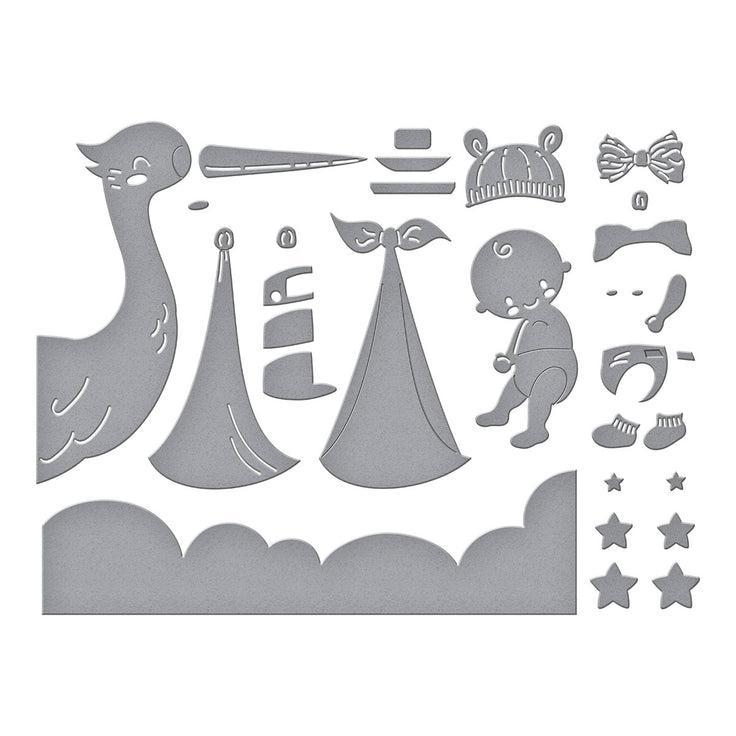 Spellbinders - Little Smiles Collection - Dies - Bundle of Joy-ScrapbookPal