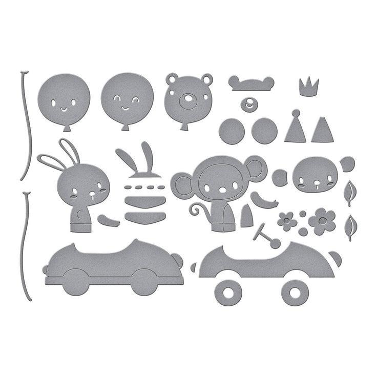 Spellbinders - Little Smiles Collection - Dies - Go Kart Go-ScrapbookPal