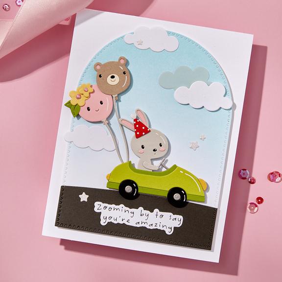 Spellbinders - Little Smiles Collection - Press Plates & Dies - Little Smiles Sentiments-ScrapbookPal