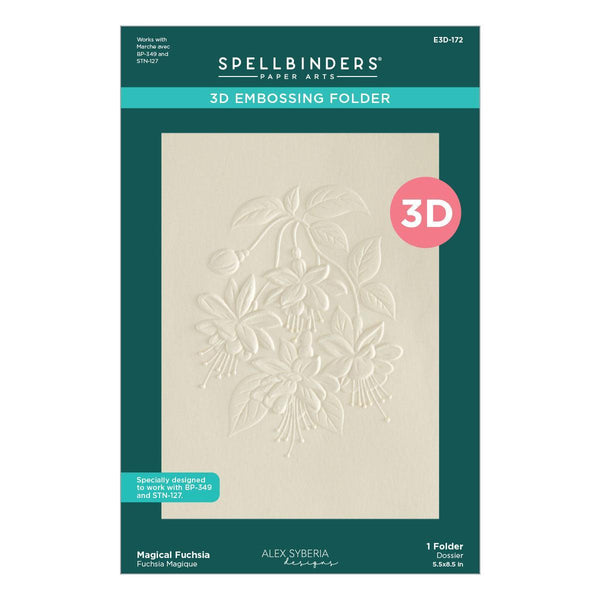 Spellbinders - Magical Fuschia Collection - 3D Embossing Folder