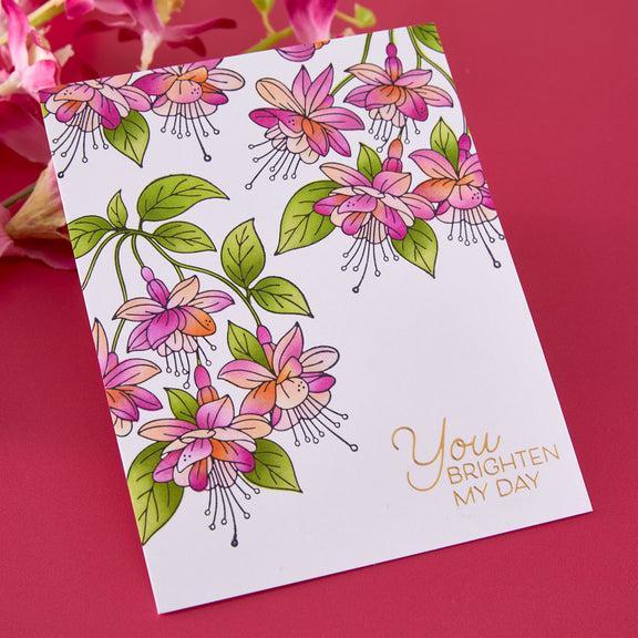 Spellbinders - Magical Fuschia Collection - Letterpress + Foil