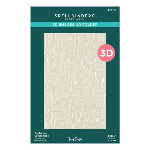 Spellbinders - Make It & Bake It Collection - 3D Embossing Folder - Confection Companions-ScrapbookPal