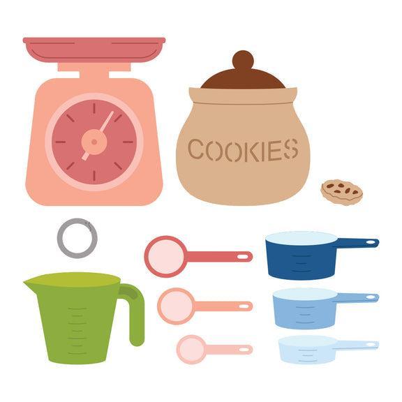 Spellbinders - Make It & Bake It Collection - Dies - Measure Mates-ScrapbookPal