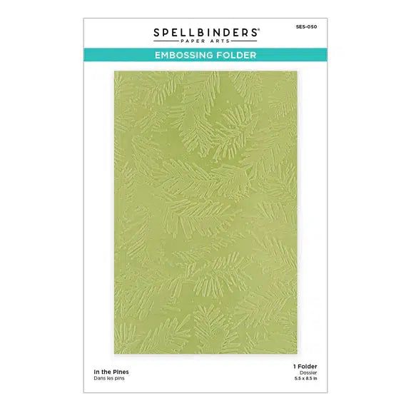 Spellbinders - Make It Merry Collection - Embossing Folder - In the Pines-ScrapbookPal