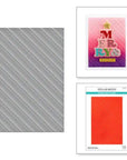 Spellbinders - Merry & Bright Collection - Embossing Folder - Peppermint Stripes-ScrapbookPal