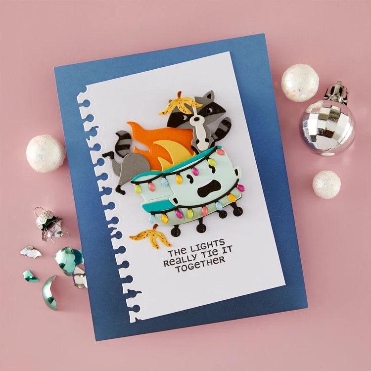 Spellbinders - Merry Mayhem Collection - Clear Stamp &amp; Dies - Deck the Dumpster-ScrapbookPal