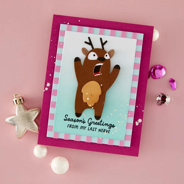 Spellbinders - Merry Mayhem Collection - Clear Stamp &amp; Dies - Rein It In-ScrapbookPal