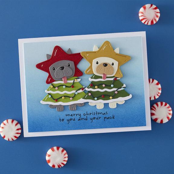 Spellbinders - Merry Mischief Collection - Clear Stamps &amp; Dies - Deck the Paws-ScrapbookPal