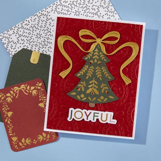 Spellbinders - Merry Moments Collection - 3D Embossing Folder - Christmas Cameos-ScrapbookPal