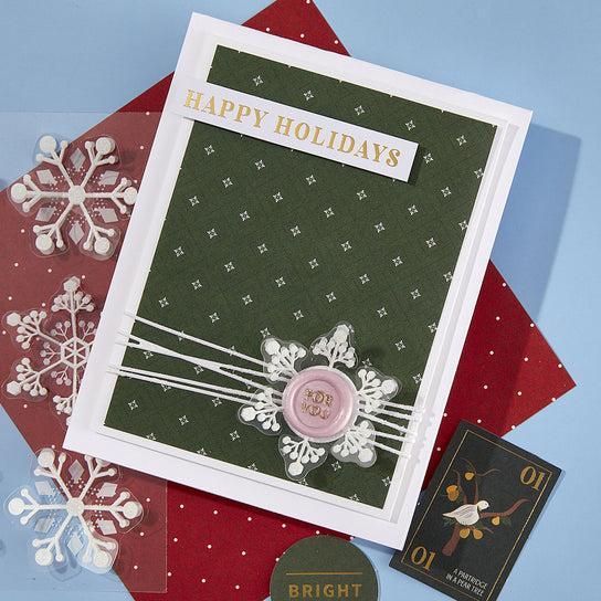 Spellbinders - Merry Moments Collection - Dimensional Snowflakes-ScrapbookPal