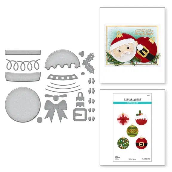 Spellbinders - Merry Mug &amp; Circle Delights Collection - Dies - Festive Ornaments-ScrapbookPal