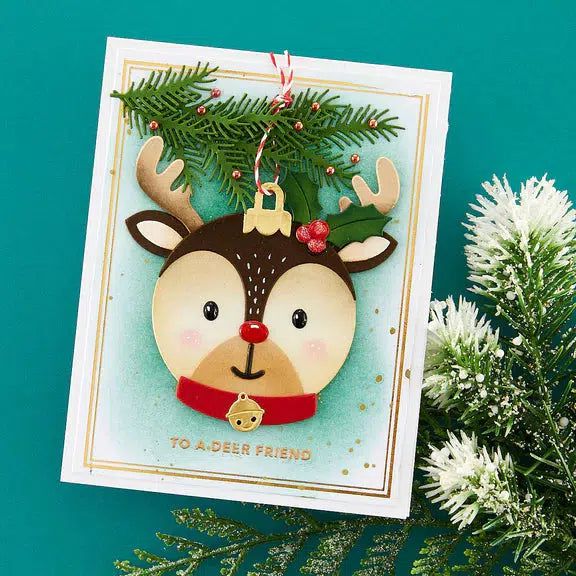 Spellbinders - Merry Mug & Circle Delights Collection - Dies - Santa’s Festive Circle Crew-ScrapbookPal