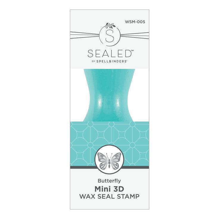 Spellbinders - Mini Wax Seals Collection - 3D Wax Seal Stamp - Butterfly Mini-ScrapbookPal