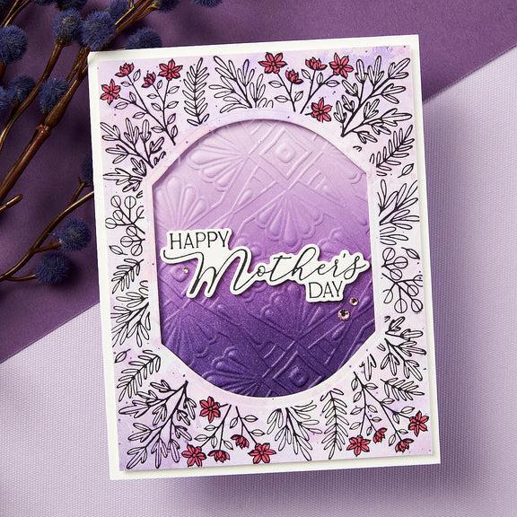 Spellbinders Cartella Luxe Per Goffratura 3D - Fustella Mirrored Arch Per Scrapbooking E Cardmaking - Foto 9